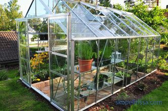 Stekleni rastlinjak na dacha, vrste steklenih rastlinjakov in merila za njihovo izbiro