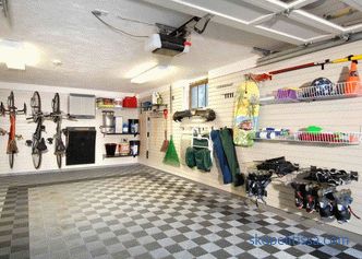 Najboljše ideje za ureditev garaže v notranjosti, navodila, fotografije in video posnetke