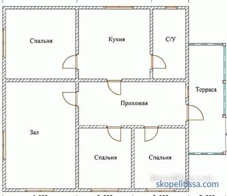 Projekti zasebnih hiš 10 na 12 enonadstropnih in dvonadstropnih, razporeditev 10x12 v katalogu, cene v Moskvi, fotografije
