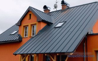 Kovinska streha: sorte, tehnologija gradnje