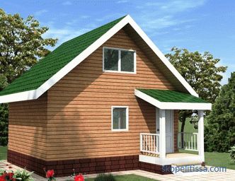 hiša-kopel z verando ali teraso v velikosti 6x6 in 6x8, možnosti od lesa in hlodov 6 do 4 in 5 do 8, fotografije, video