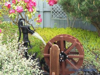 Dekorativna mlin za vrt - proizvodnja mlinov za vrt (+ fotografija)