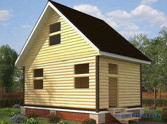 Hiše iz profilirane lesene brunarice za krčenje brez cenejšega zaključka