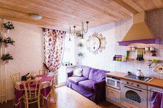 Kuhinjska oblika z jedilnico in dnevno sobo v zasebni hiši: fotografija idej za načrtovanje