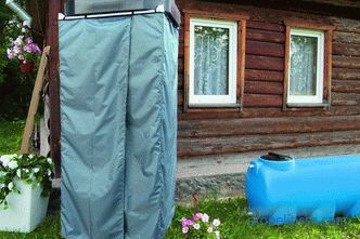 Kupite plastično posodo za prho z ogrevano, poletno prho za vrt: cena v Moskvi